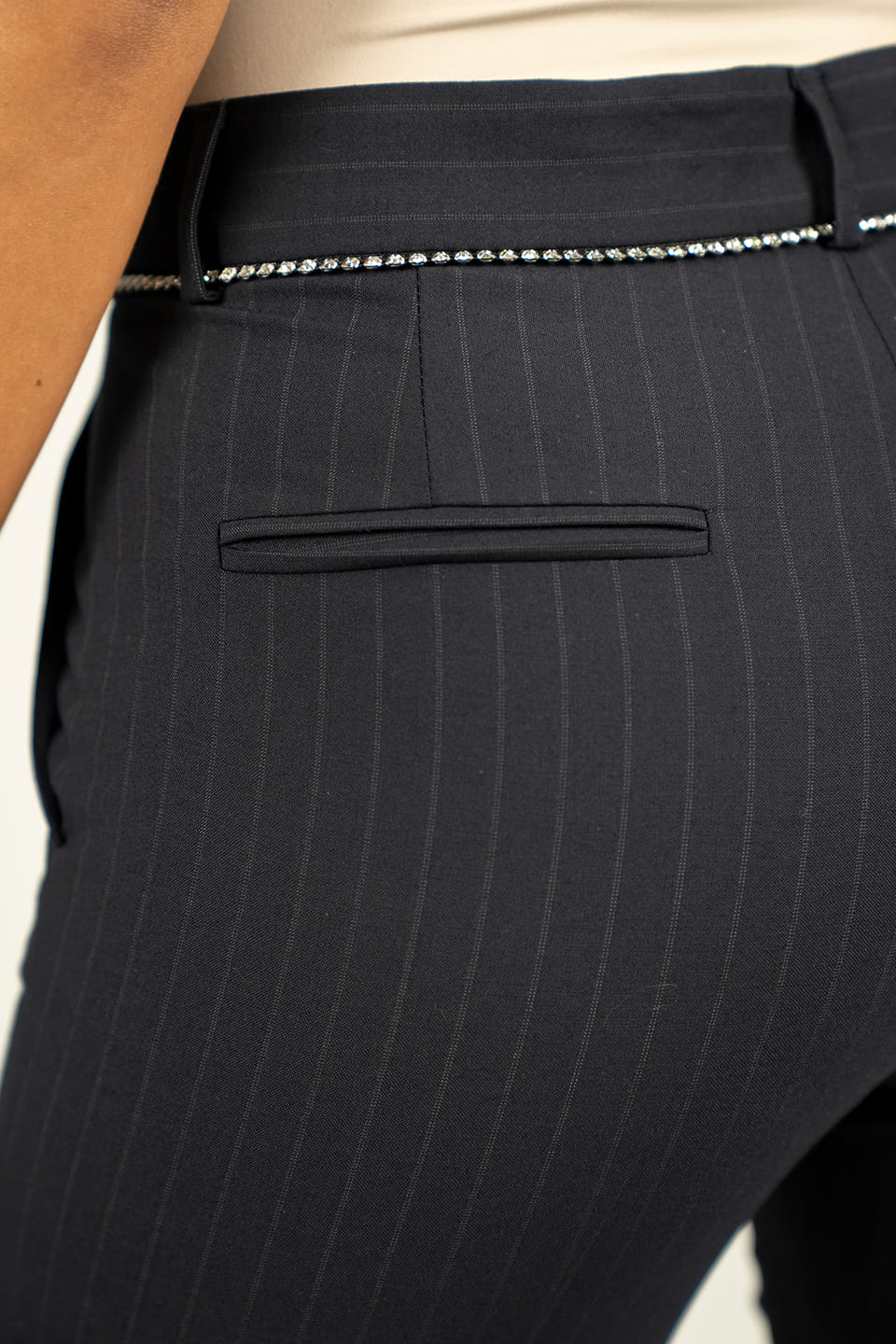 Thumbnail for Product gallery 3, Pinstripe Dark Blue Trouser
