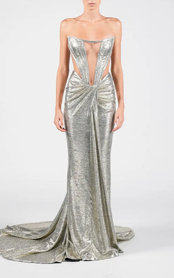 Hamel | Gold Tube Long Dress