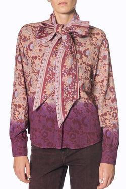 Manoush | Purple Bohemian Woven Shirt