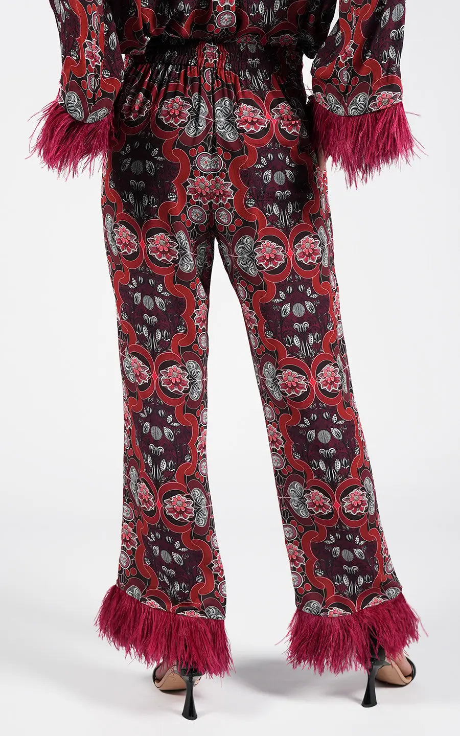 Designer Red Women pants, shop online with free delivery in Dubai. Product gallery 3