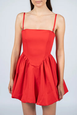 Vivetta | Red Balloon Bustier Dress