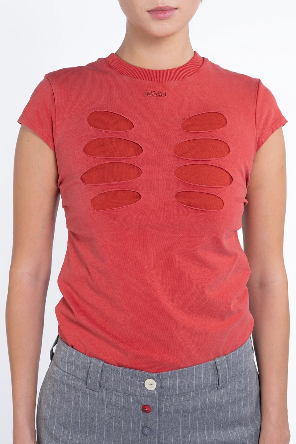 Shop online trendy Red Women Top from Avavav Fashion designer. Product gallery 1