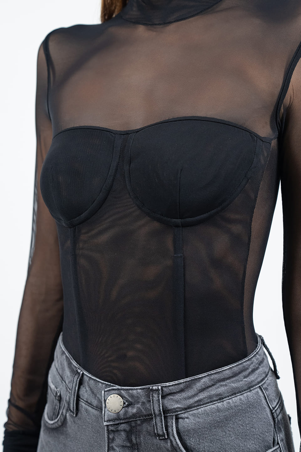 Thumbnail for Product gallery 4, Black Sheer Top