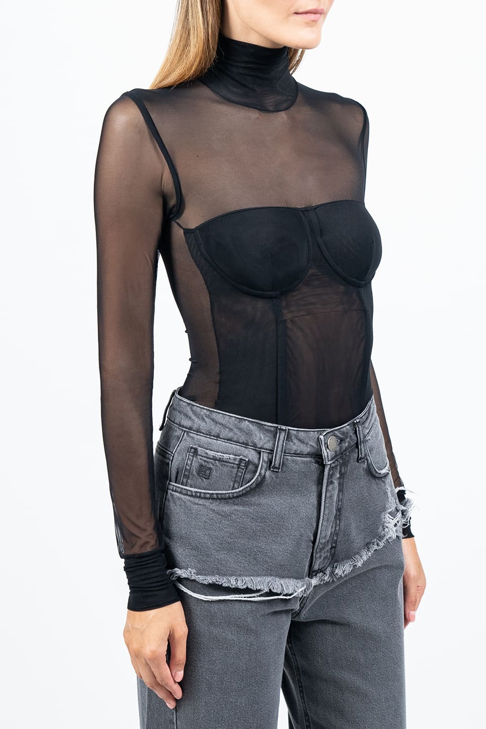 Thumbnail for Product gallery 6, Black Sheer Top