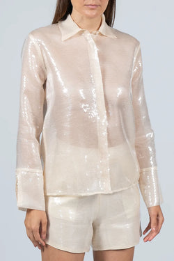 Federica Tosi | Sequined Ivory Shirt