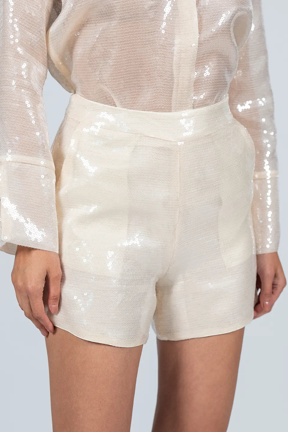 Designer Beige Women shorts, shop online with free delivery in UAE. Product gallery 4