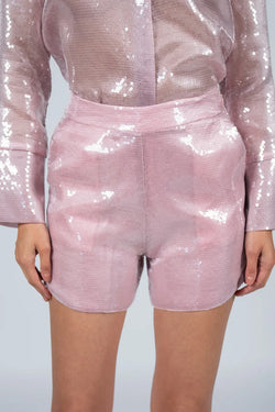 Federica Tosi | Sequined Blush Shorts, alternative view