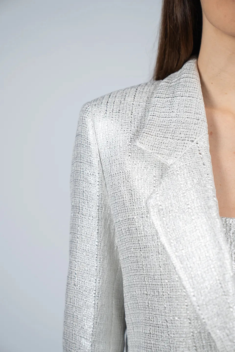 Designer Silver Women blazers, Jacket, shop online with free delivery in UAE. Product gallery 6