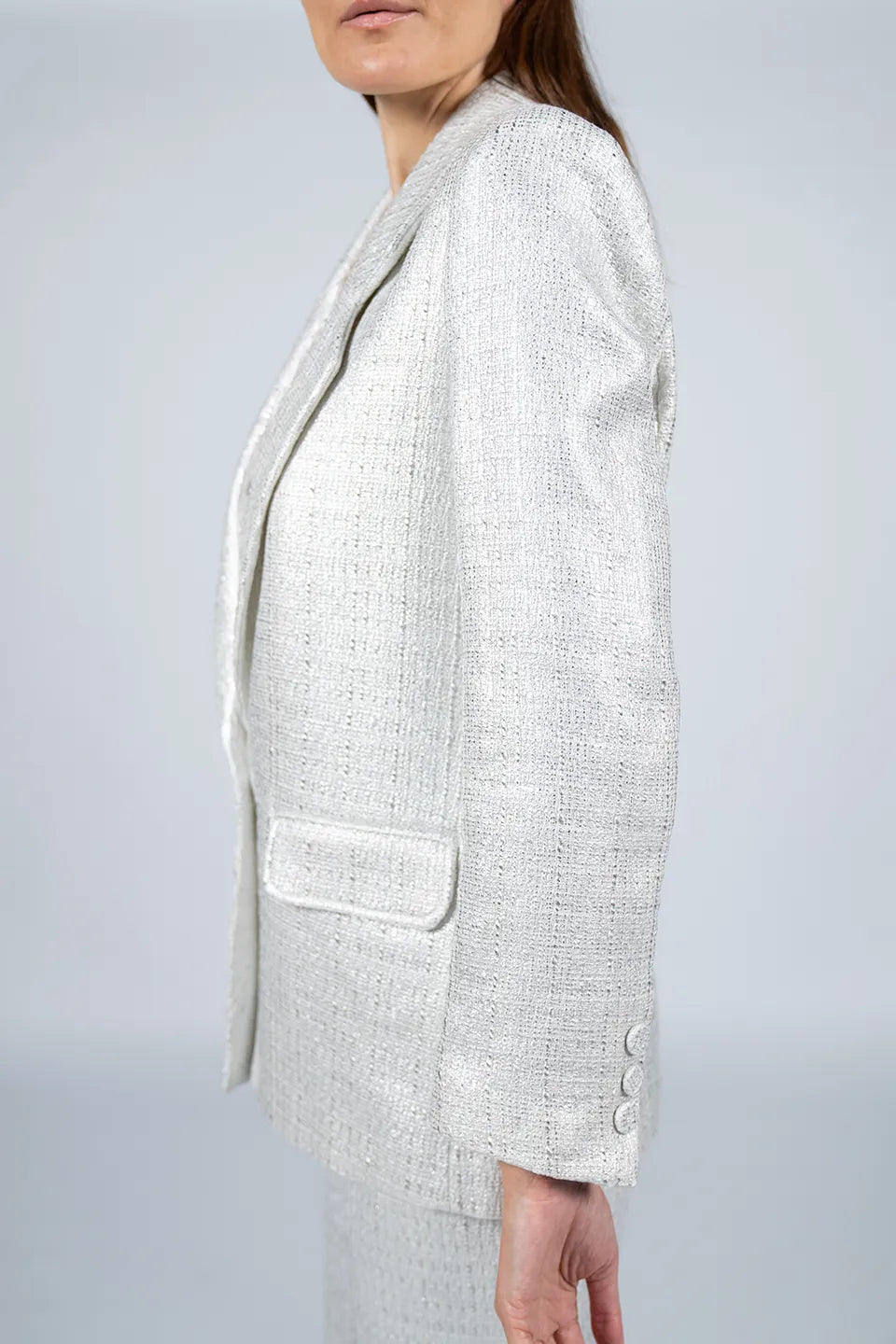 Designer Silver Women blazers, Jacket, shop online with free delivery in UAE. Product gallery 3