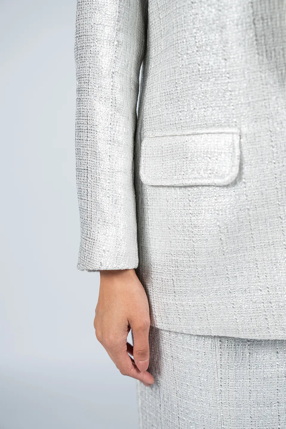 Designer Silver Women blazers, Jacket, shop online with free delivery in UAE. Product gallery 7