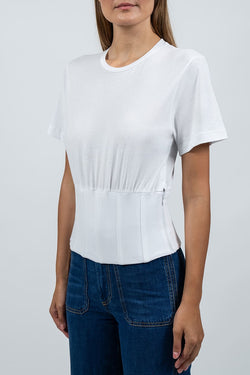 Federica Tosi | White Cotton T-Shirt, alternative view