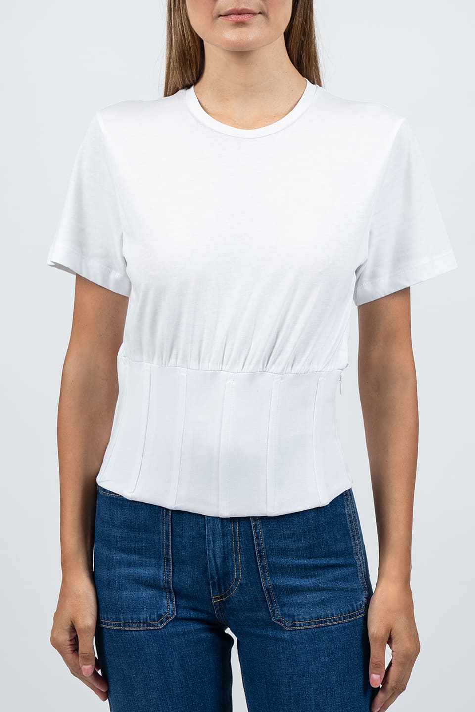 Shop online trendy White T-shirt from Federica Tosi Fashion designer. Product gallery 1