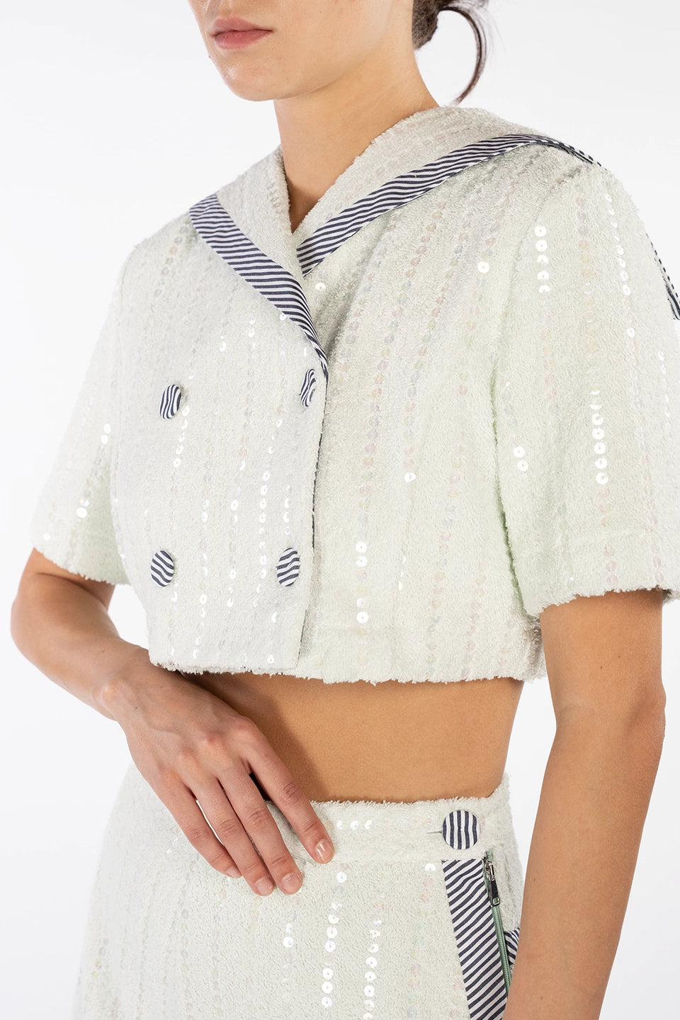 Designer Dusty Aqua Women blazers, Jacket, shop online with free delivery in UAE. Product gallery 5