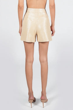Federica Tosi | Shorts Rafia Caramel, alternative view