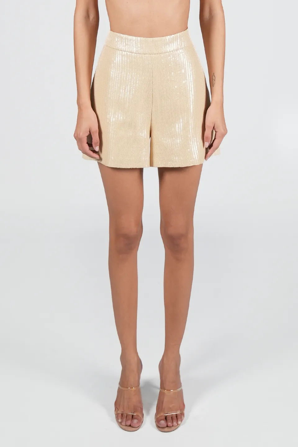 Shop online trendy Caramel Women shorts from Federica Tosi Fashion designer. Product gallery 1