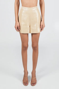 Federica Tosi | Shorts Rafia Caramel