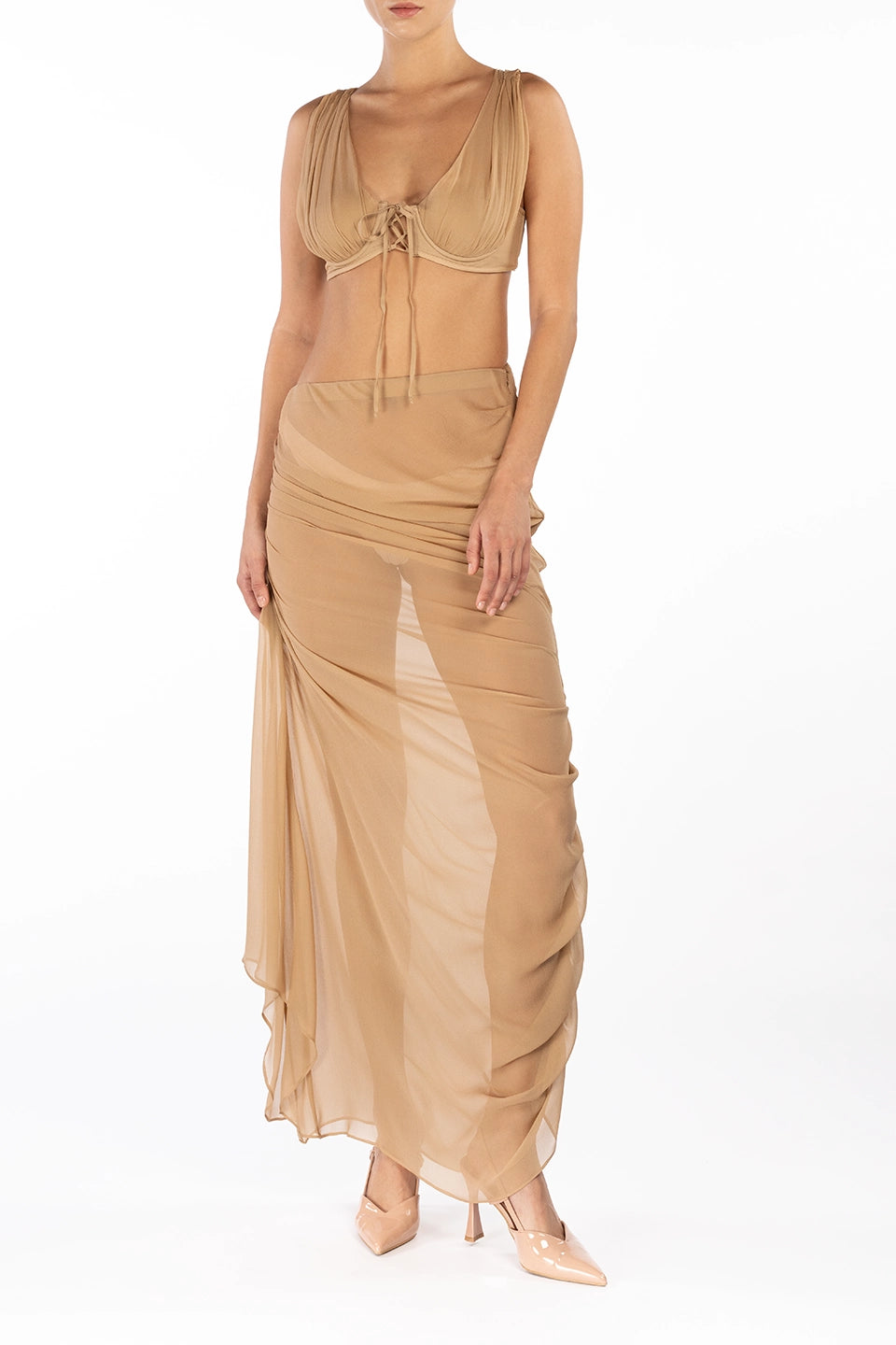 Designer Beige Skirts, shop online with free delivery in UAE. Product gallery 6