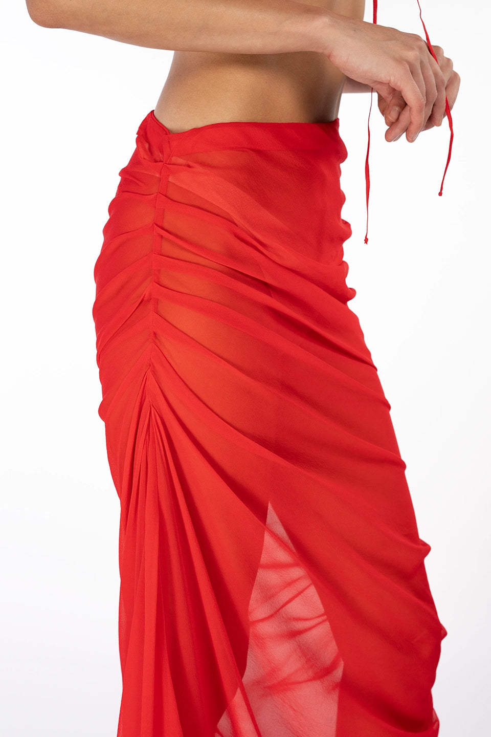 Designer Red Skirts, shop online with free delivery in UAE. Product gallery 4