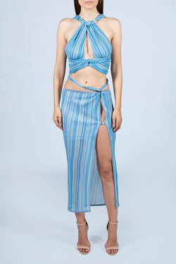 Kukhareva London | Demi Skirt Sea Breeze, alternative view