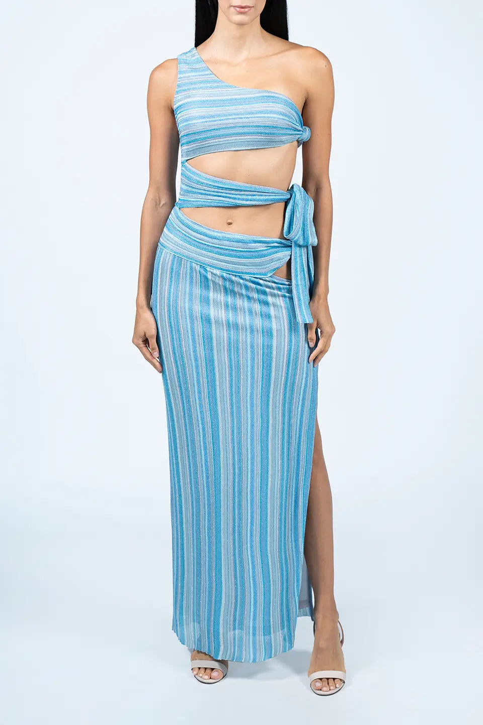 Shop online trendy Blue Maxi dresses from Kukhareva London Fashion designer. Product gallery 1