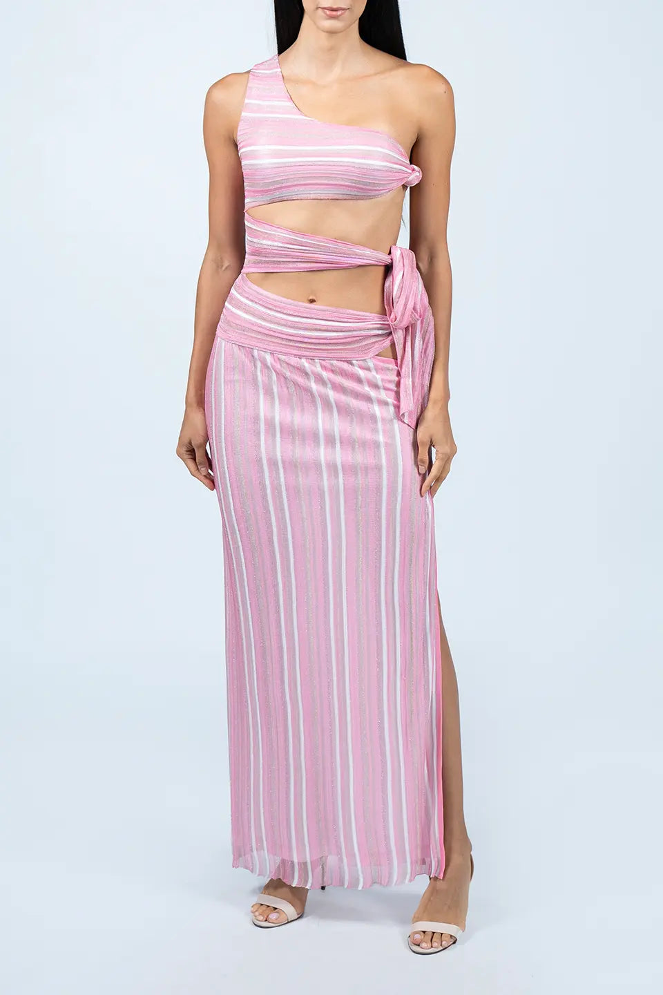 Shop online trendy Pink Maxi dresses from Kukhareva London Fashion designer. Product gallery 1