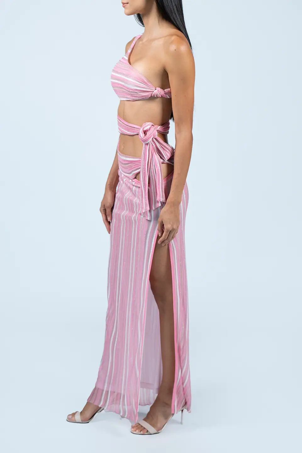 Designer Pink Maxi dresses, shop online with free delivery in UAE. Product gallery 2