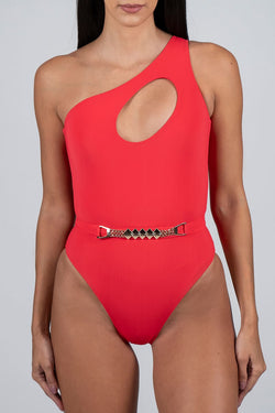 Lavishly Appointed | Eva Red Swimsuit