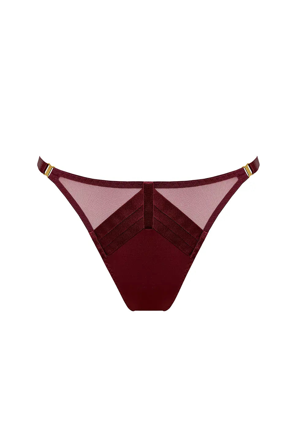 Shop online trendy Burgundy Undergarments from Bordelle Fashion designer. Product gallery 1