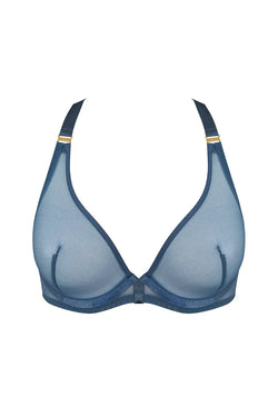 Bordelle | Syra Plunge Wire Bra Denim