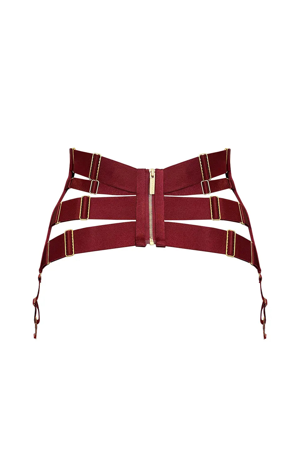 Shop online trendy Burgundy Lingerie accessories from Bordelle Fashion designer. Product gallery 1