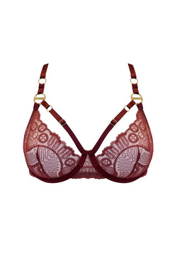 Bordelle | Tierra Balconette Wire Bra Morello