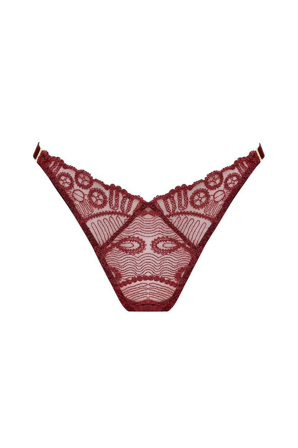 Shop online trendy Burgundy Undergarments from Bordelle Fashion designer. Product gallery 1