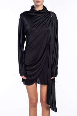 Giuseppe Di Morabito | Black Longsleeve Black Dress, alternative view