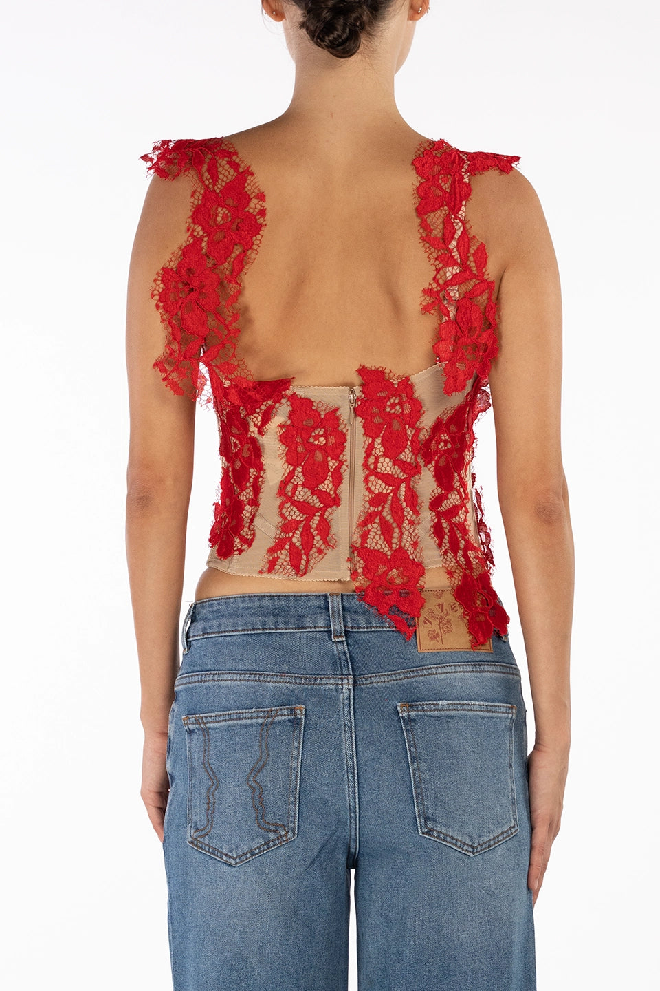 Designer Red Women Top, shop online with free delivery in UAE. Product gallery 2