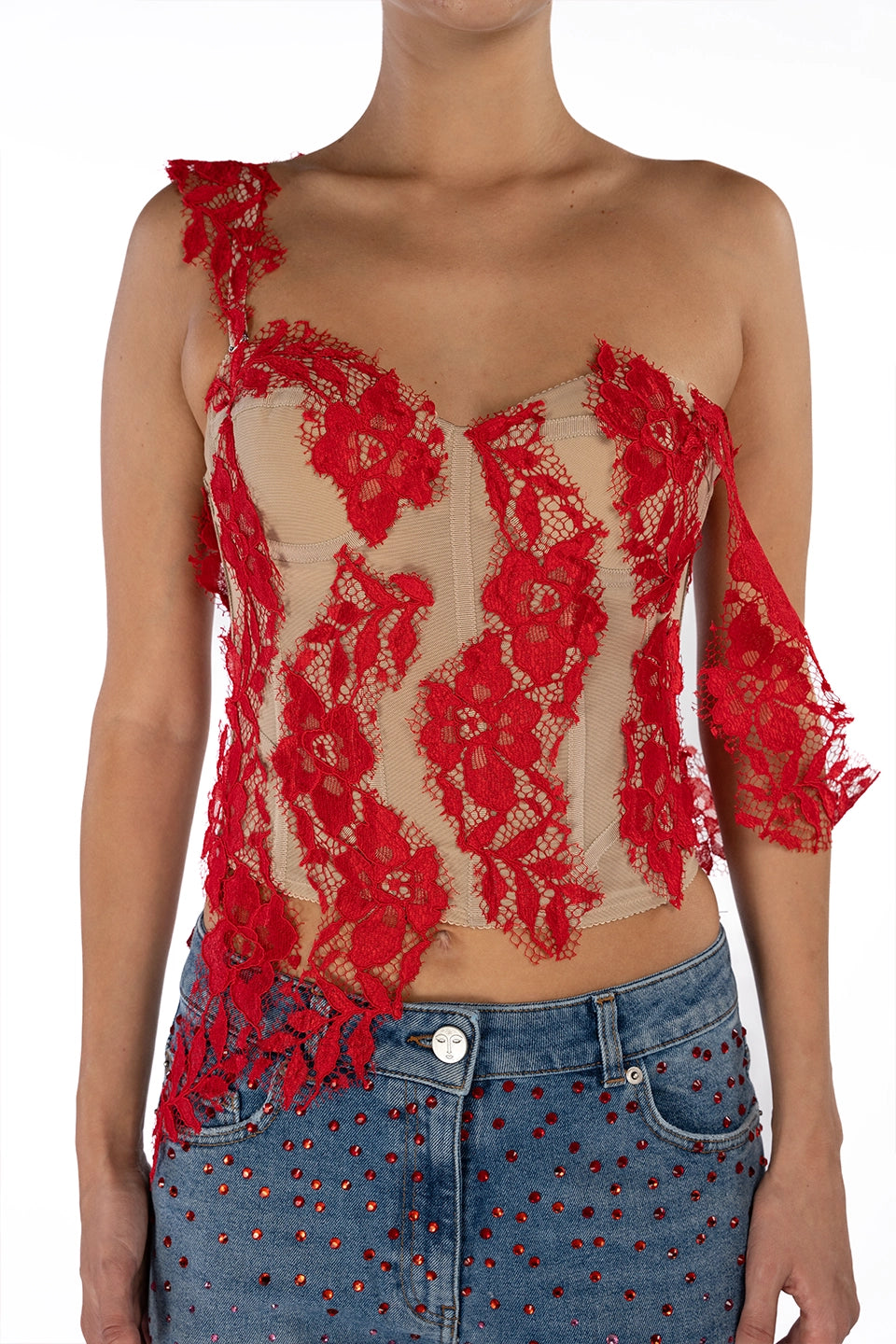 Designer Red Women Top, shop online with free delivery in Dubai. Product gallery 3