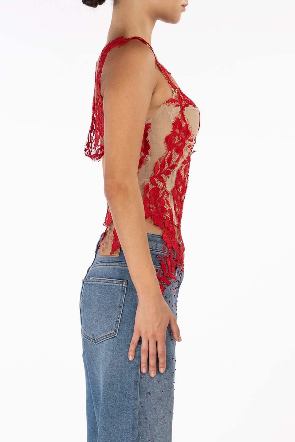 Designer Red Women Top, shop online with free delivery in UAE. Product gallery 7