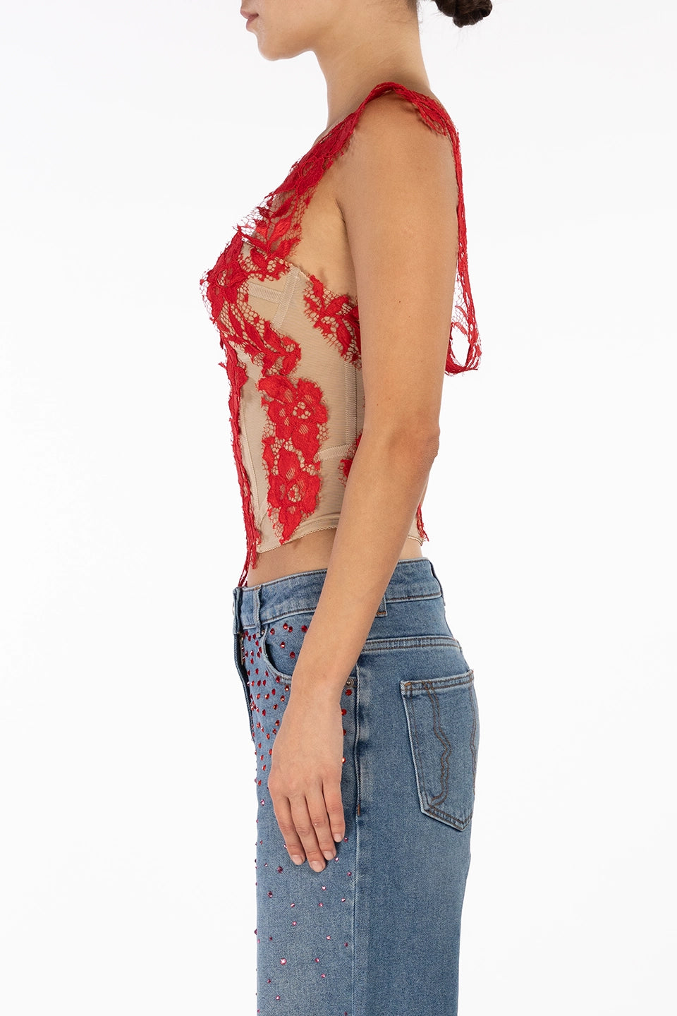 Designer Red Women Top, shop online with free delivery in UAE. Product gallery 8