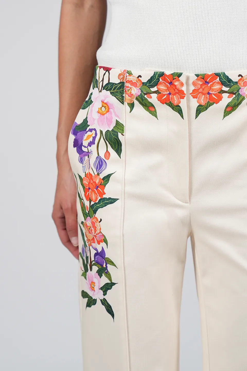 Designer Cream Women pants, shop online with free delivery in UAE. Product gallery 4