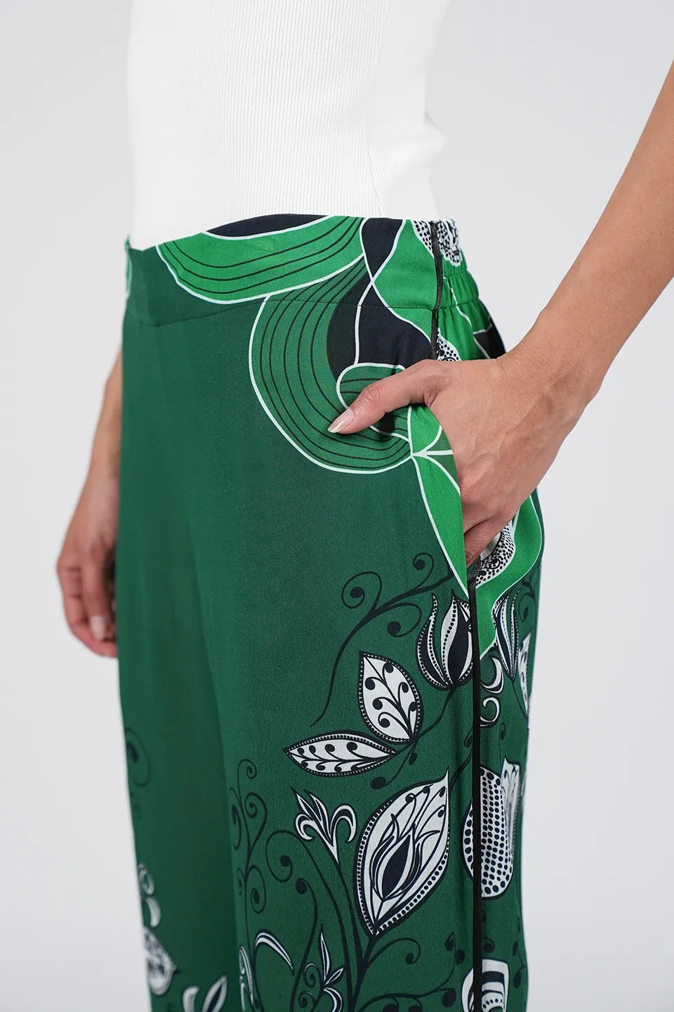 Designer Green Women pants, shop online with free delivery in UAE. Product gallery 5