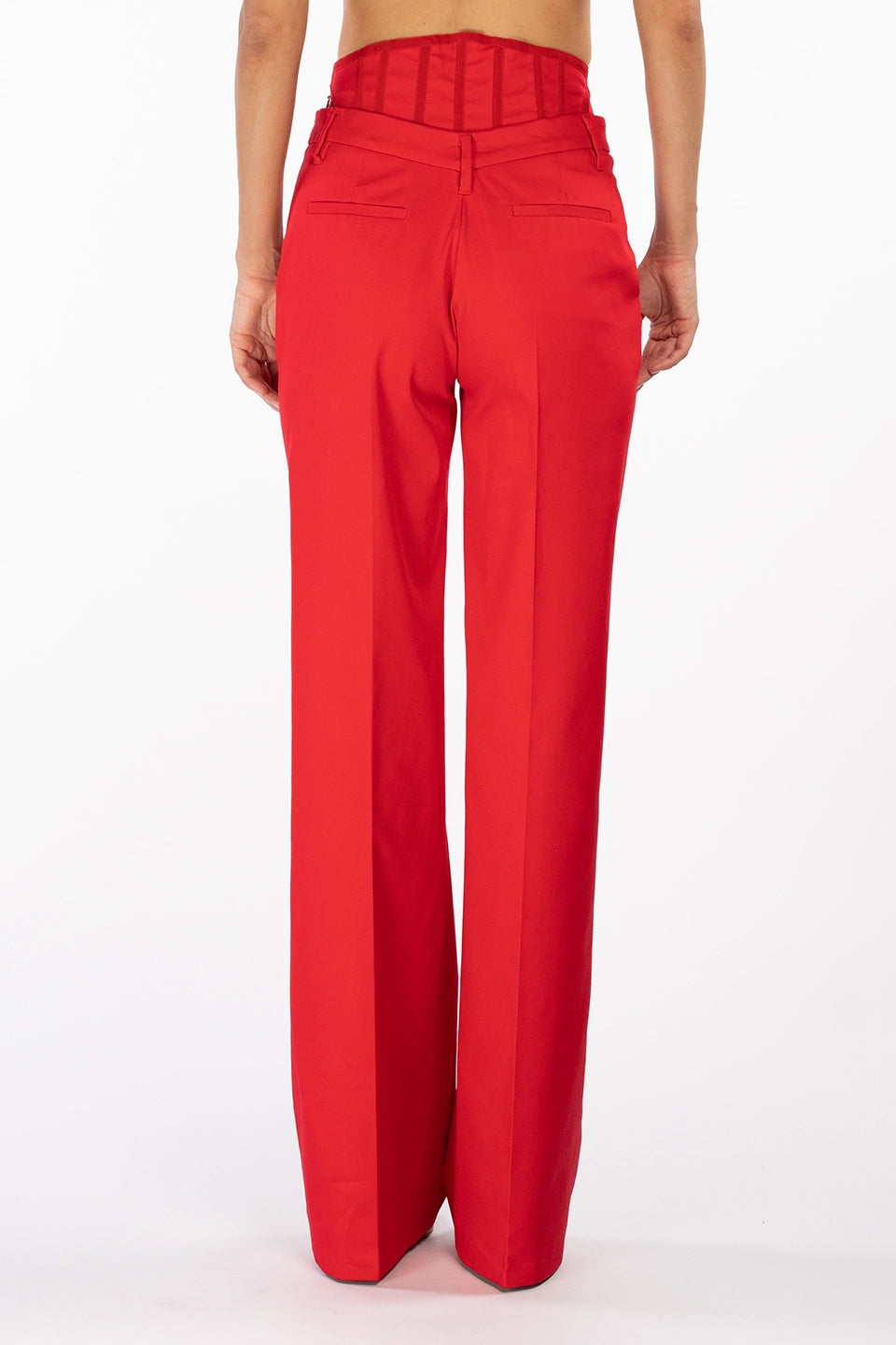 Designer Red Women pants, shop online with free delivery in UAE. Product gallery 2