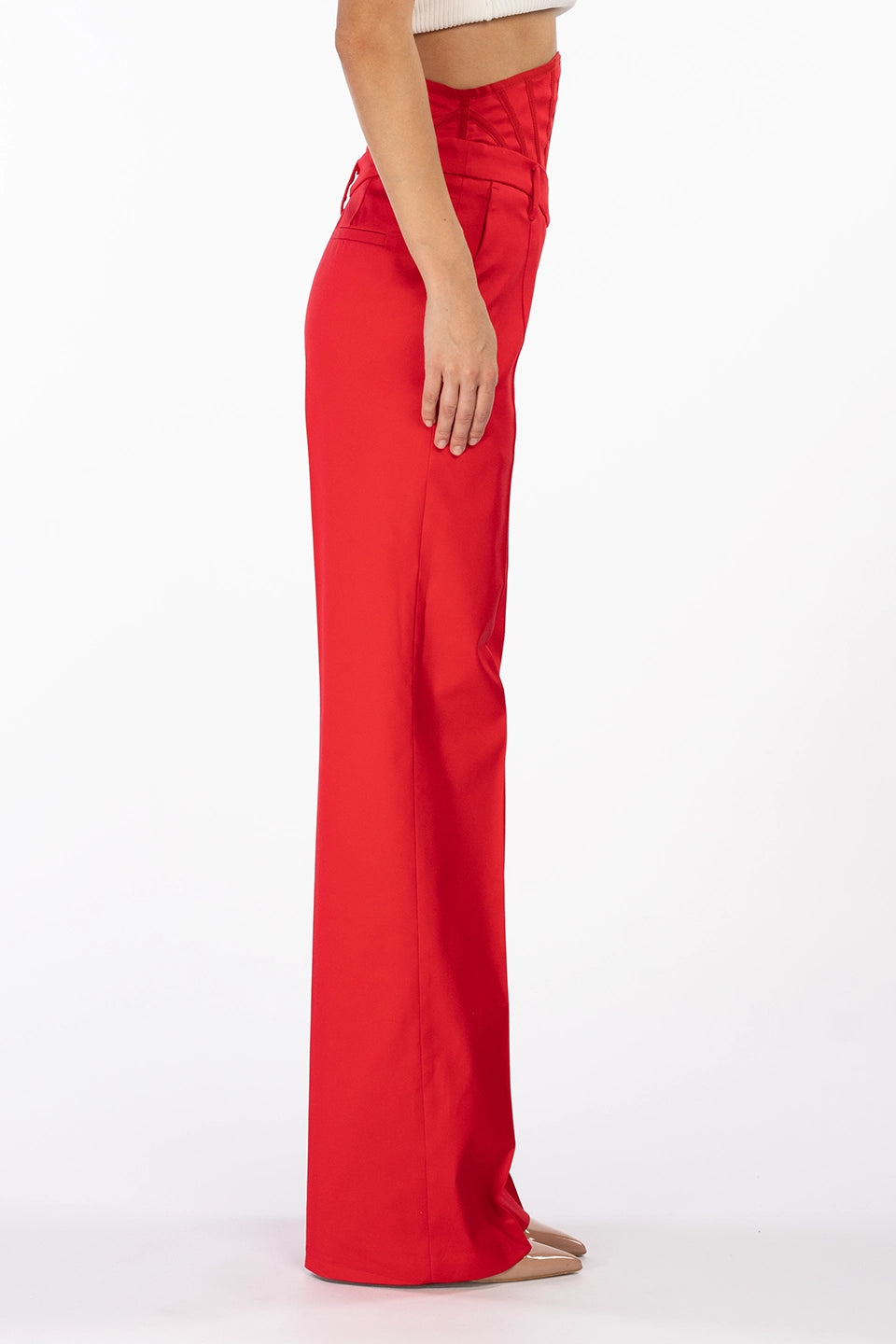 Designer Red Women pants, shop online with free delivery in Dubai. Product gallery 3