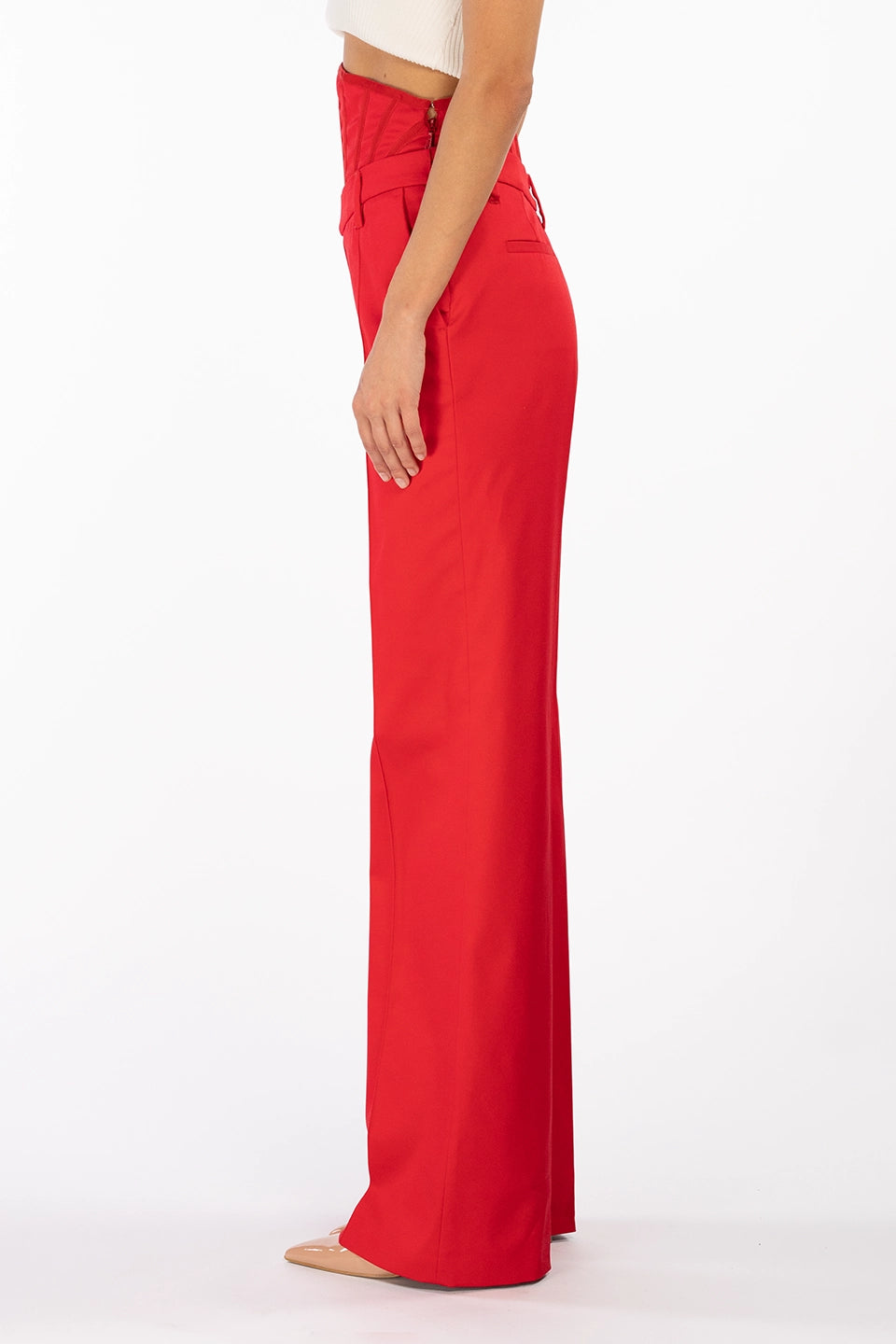 Designer Red Women pants, shop online with free delivery in UAE. Product gallery 4