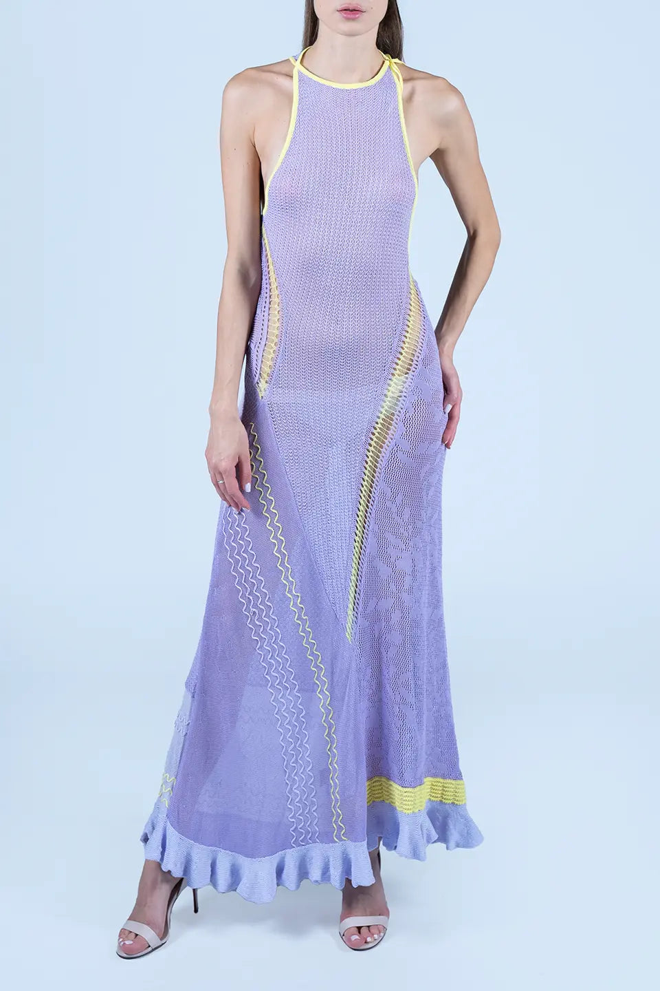 Shop online trendy Violet Maxi dresses from Roberta Einer Fashion designer. Product gallery 1