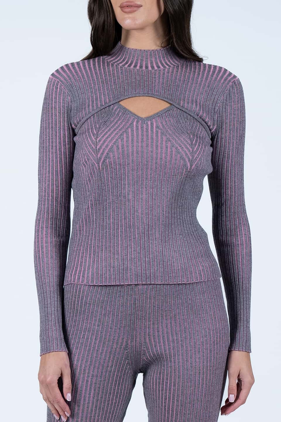 Thumbnail for Product gallery 1, Rose Knit Turtleneck Sweater