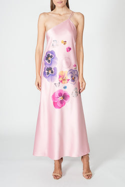 Vivetta | Printed Satin Dress Rose