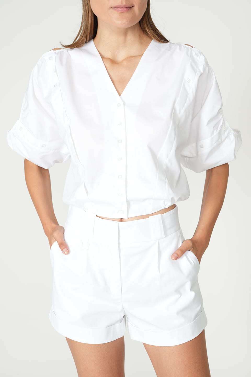 Designer White Women short sleeve, shop online with free delivery in UAE. Product gallery 4