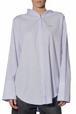 Avavav | Lavender Hooded Button-up Shirt