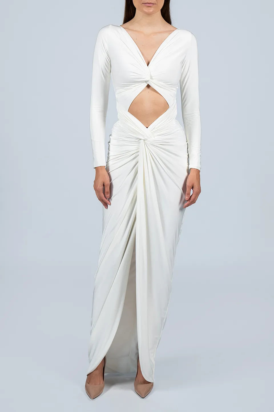 White long dress