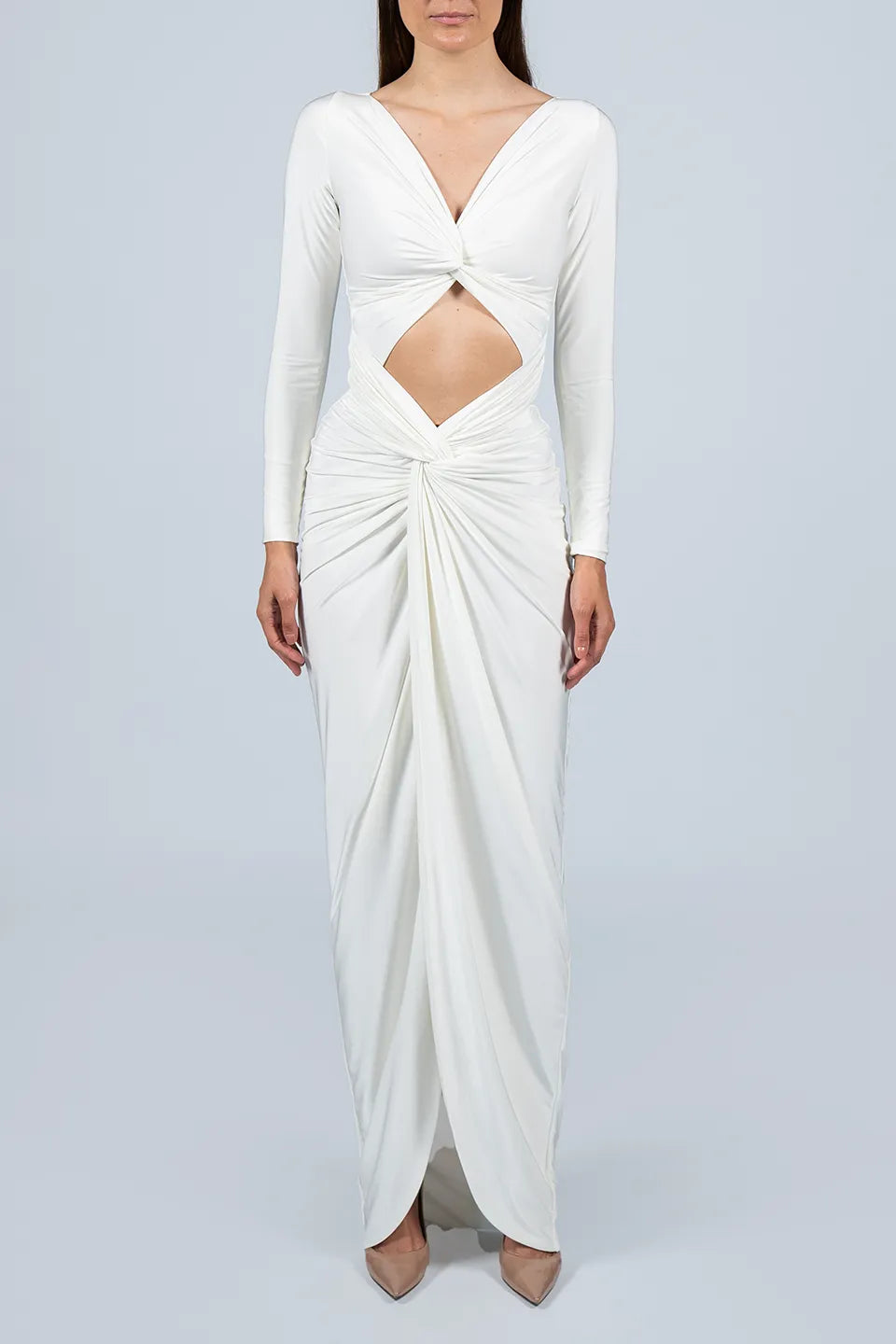 Shop online trendy White Maxi dresses from Hamel Fashion designer. Product gallery 1