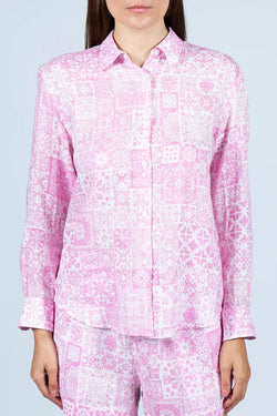 MC2 Saint Barth | Meredith Linen Pink Shirt